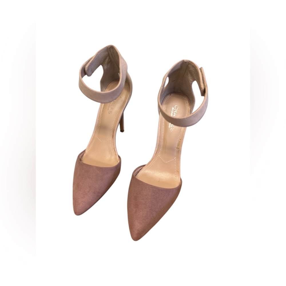 🛍️SALE🛍️ Charles by Charles David Pointer Neutral/Pink Colorblock Stiletto Heels - Picture 4 of 11